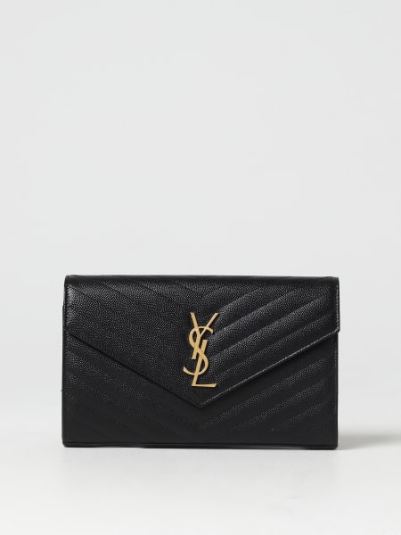 Women's Saint Laurent: Saint Laurent Cassandre wallet bag in quilted embossed leather