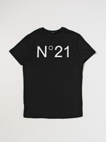 N° 21 bambino: T-shirt n° 21 in cotone