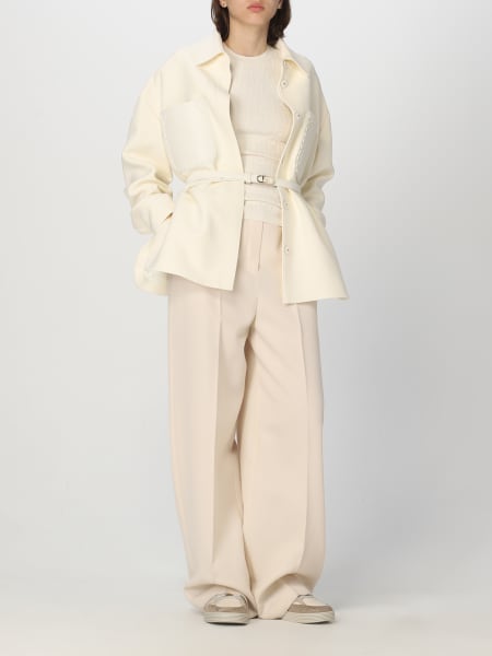 FENDI: Go-To wool and silk jacket - White | Fendi jacket