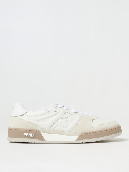 Fendi Match leather sneakers with embossed FF