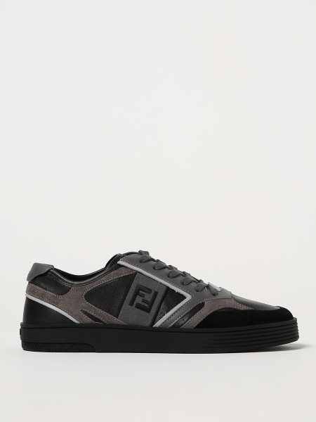 Fendi Step sneakers in leather with embroidered FF monogram