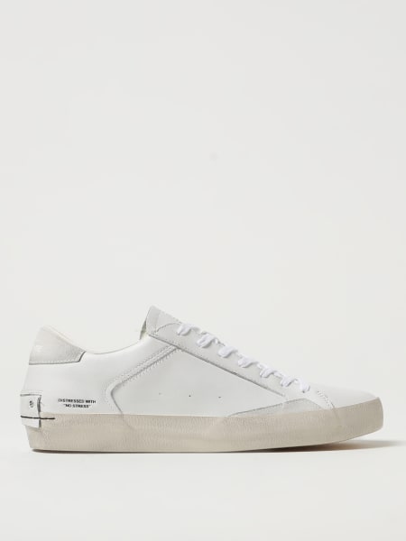 Crime London: Sneakers Distressed Crime London in pelle