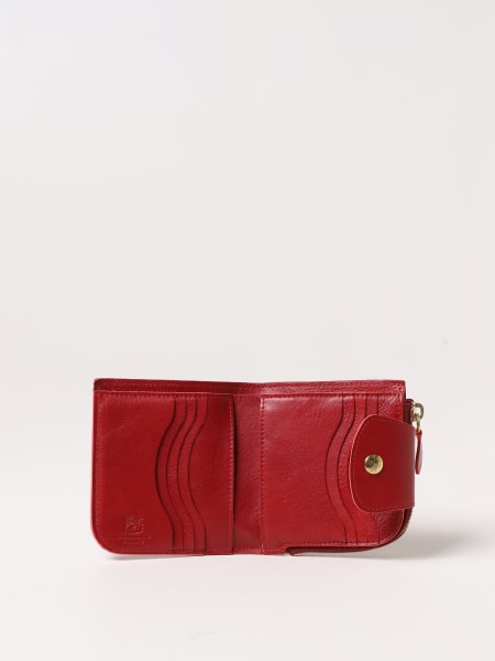 IL BISONTE: Acero leather wallet - Red | Il Bisonte wallet