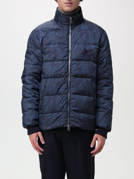 Etro Paisley down jacket in quilted nylon