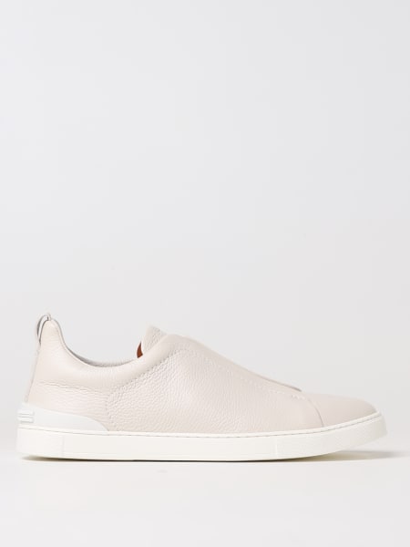 Zegna men: Zegna Triple Stitch™ low top nappa leather sneakers