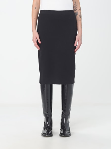 Gonna Saint Laurent in viscosa