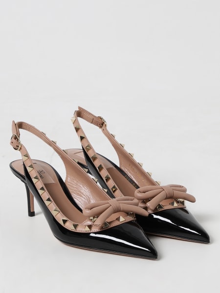 Valentino rockstud store slingback black