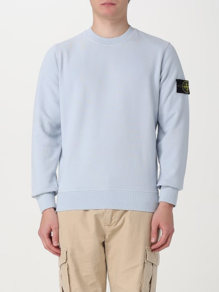 Stone island light outlet blue sweatshirt