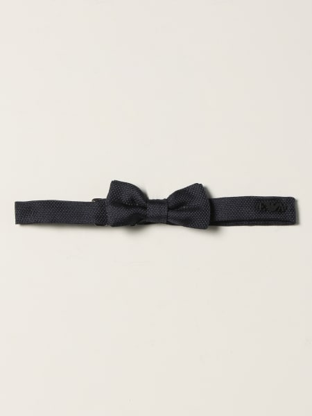 Emporio Armani bow tie with micro texture