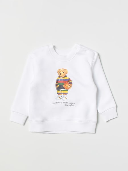 White polo discount sweater with bear