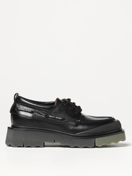 Off-White derby shoes in tumbled leather