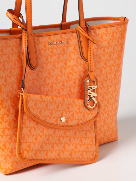 Michael Kors Outlet tote bags for women Orange Michael Kors