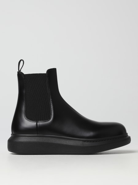 Alexander Mcqueen: Alexander McQueen leather ankle boots