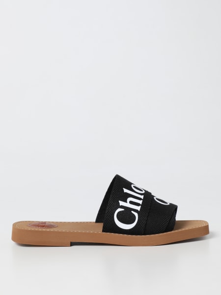 Chloé Woody sandals in canvas