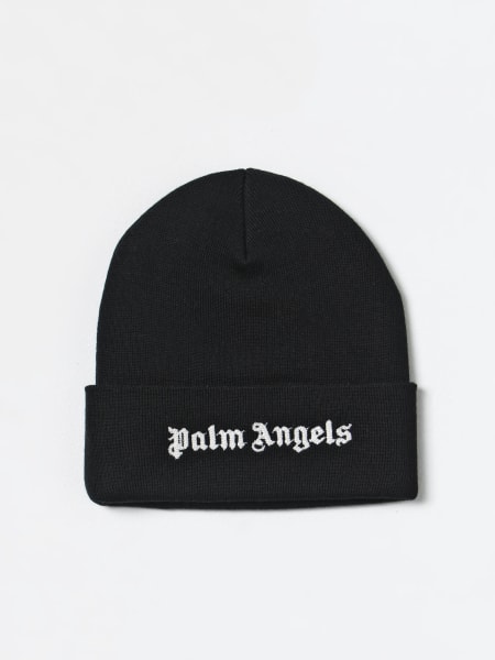 Cappello Palm Angels in cotone con logo ricamato