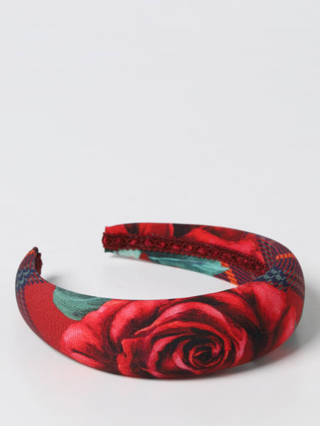 Dolce & Gabbana headband in printed wool blend
