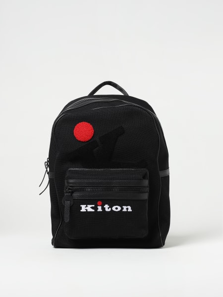 Kiton: Zaino Kiton in cotone con logo