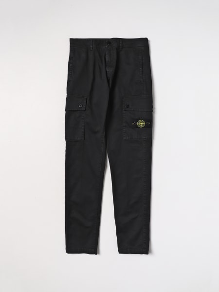 Stone Island Junior pants in stretch cotton