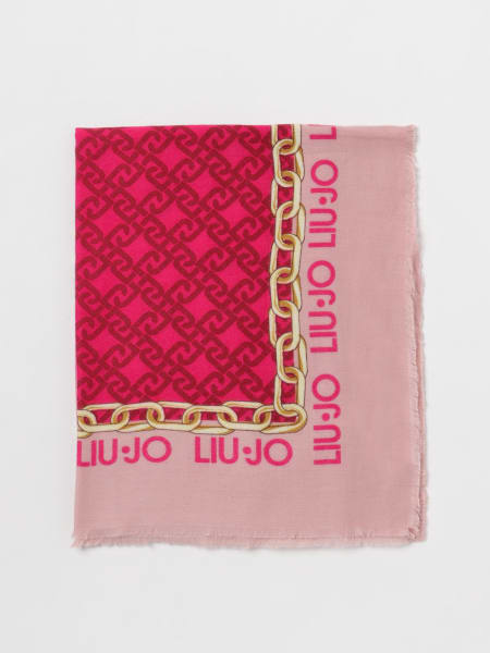 Foulard da donna: Sciarpa Chain Liu Jo in tessuto sintetico con stampa grafica e logo