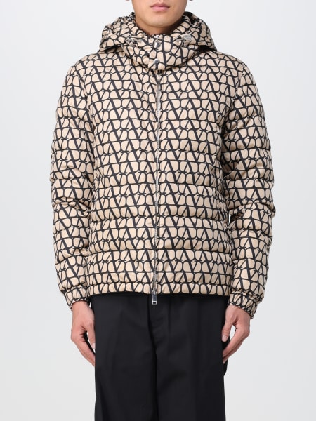 Valentino down jacket in nylon with Toile Iconographe print