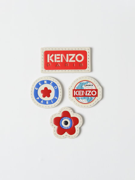 Set 4 patches Kenzo in pelle