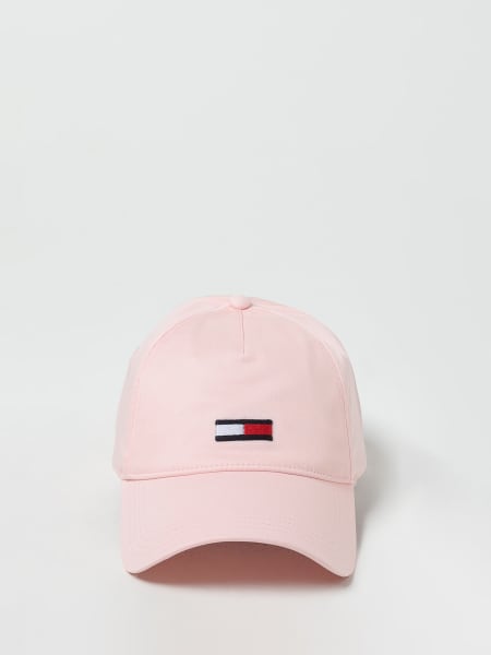 TOMMY HILFIGER: hat in organic cotton - Pink | Tommy Hilfiger hat  AW0AW14986 online at