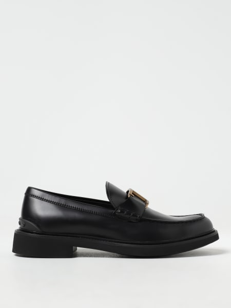 Tod's moccasins in brushed leather with T Timeless
