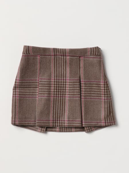Bonpoint Tutti skirt in check pattern wool