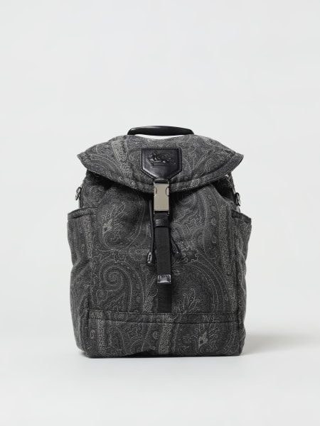 Etro backpack in cotton with Paisley pattern