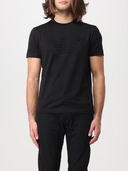 EMPORIO ARMANI：Tシャツ メンズ - ブラック 1 | GIGLIO.COMオンライン