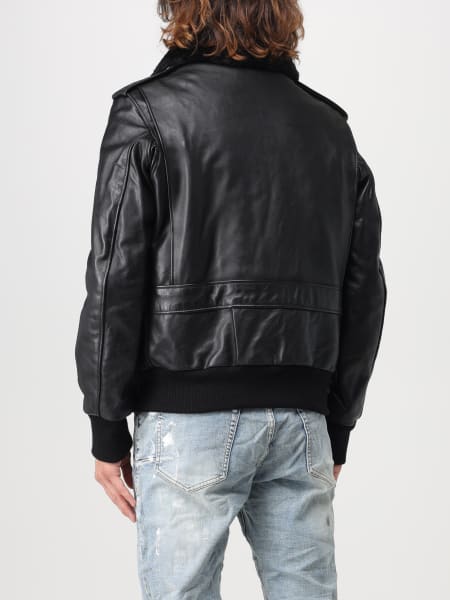 SCHOTT N.Y.C.: jacket for man - Black | Schott N.y.c. jacket 184SM ...