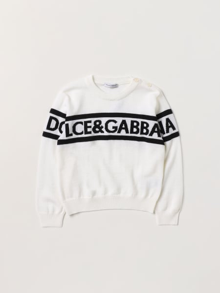 Maglione Dolce & Gabbana in lana con logo intarsiato