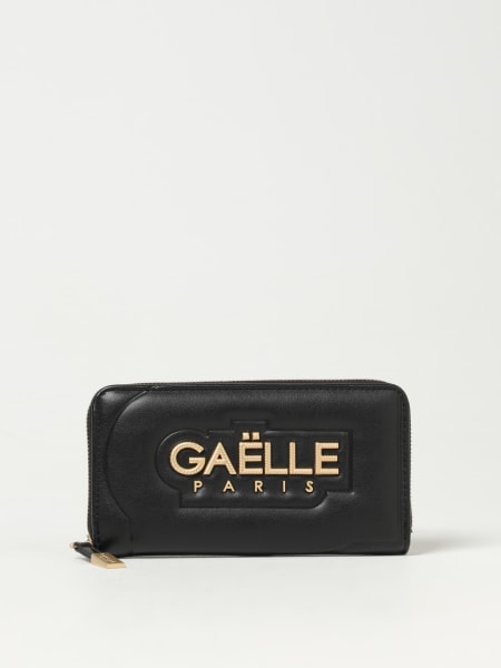 Portafoglio Gaëlle Paris in pelle sintetica trapuntata con logo