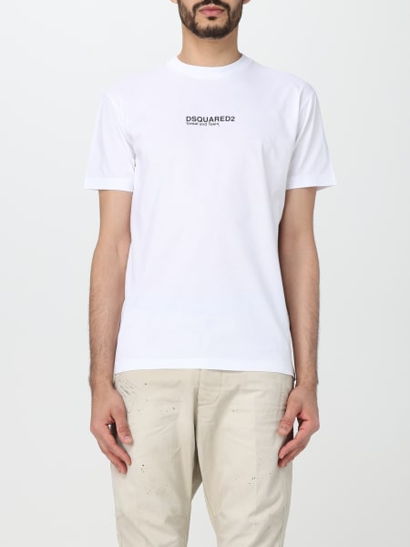 DSQUARED2: cotton t-shirt - White  Dsquared2 t-shirt S74GD1156S23009  online at