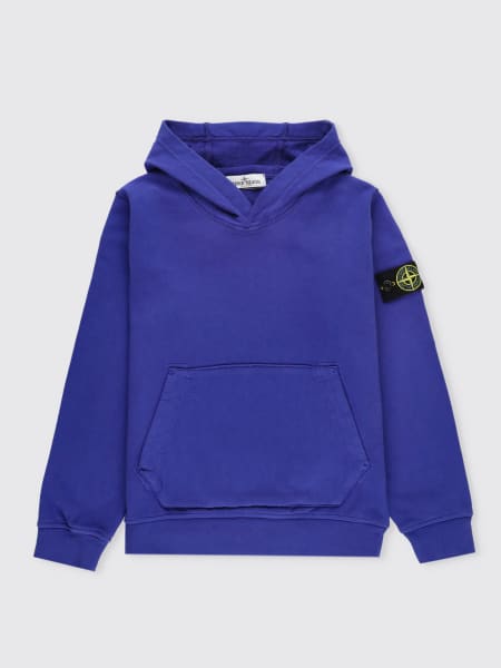 Royal blue discount stone island hoodie