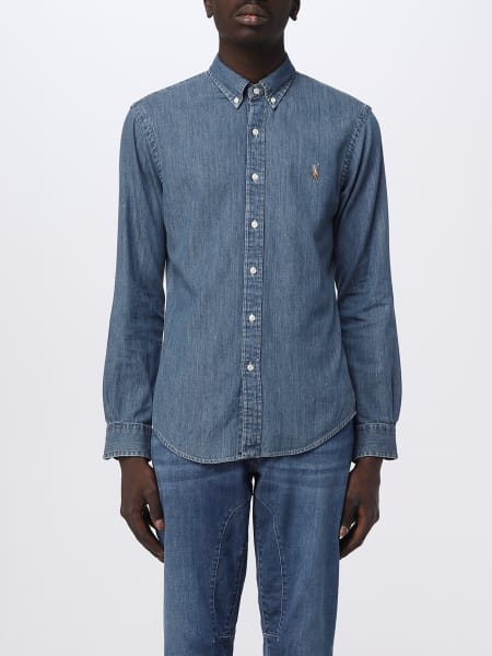 Moda uomo: Camicia Polo Ralph Lauren in denim