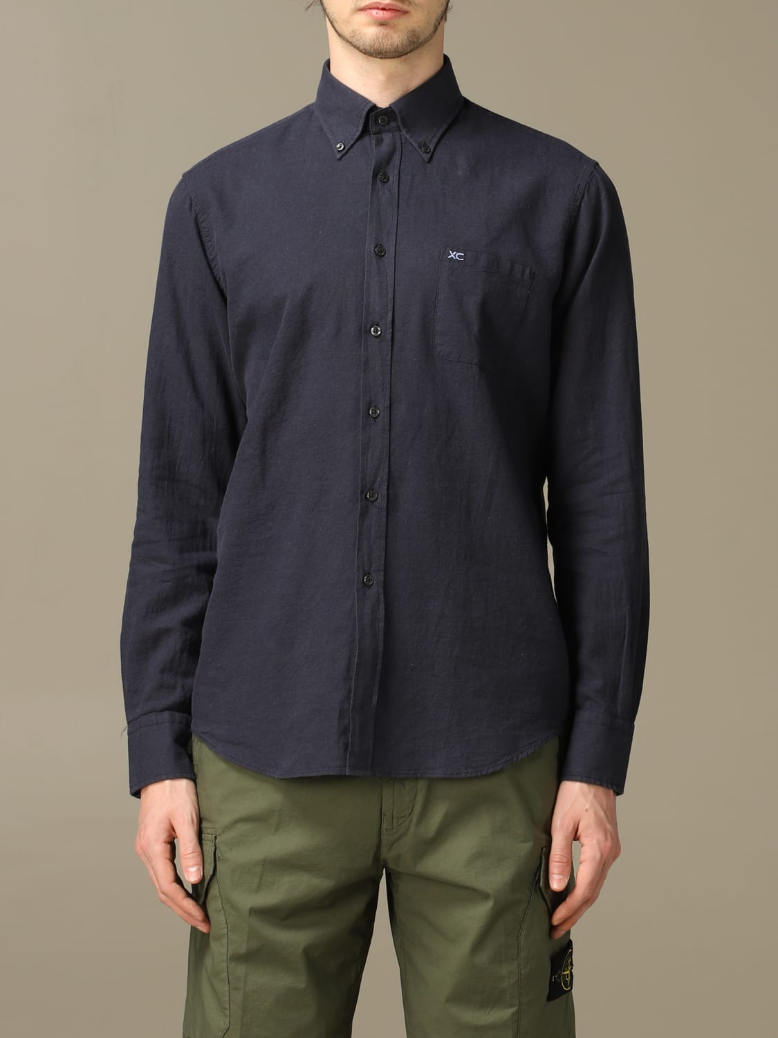 Xc -  linen shirt with button down collar