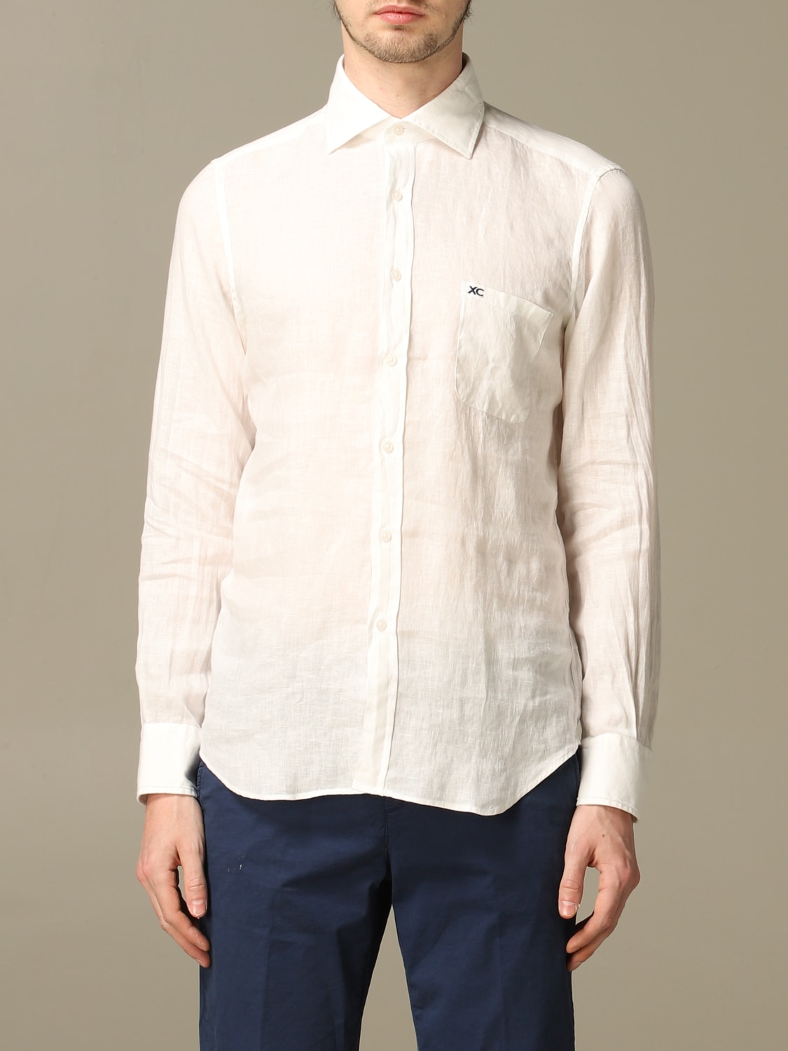 Xc -  linen shirt with Italian collar
