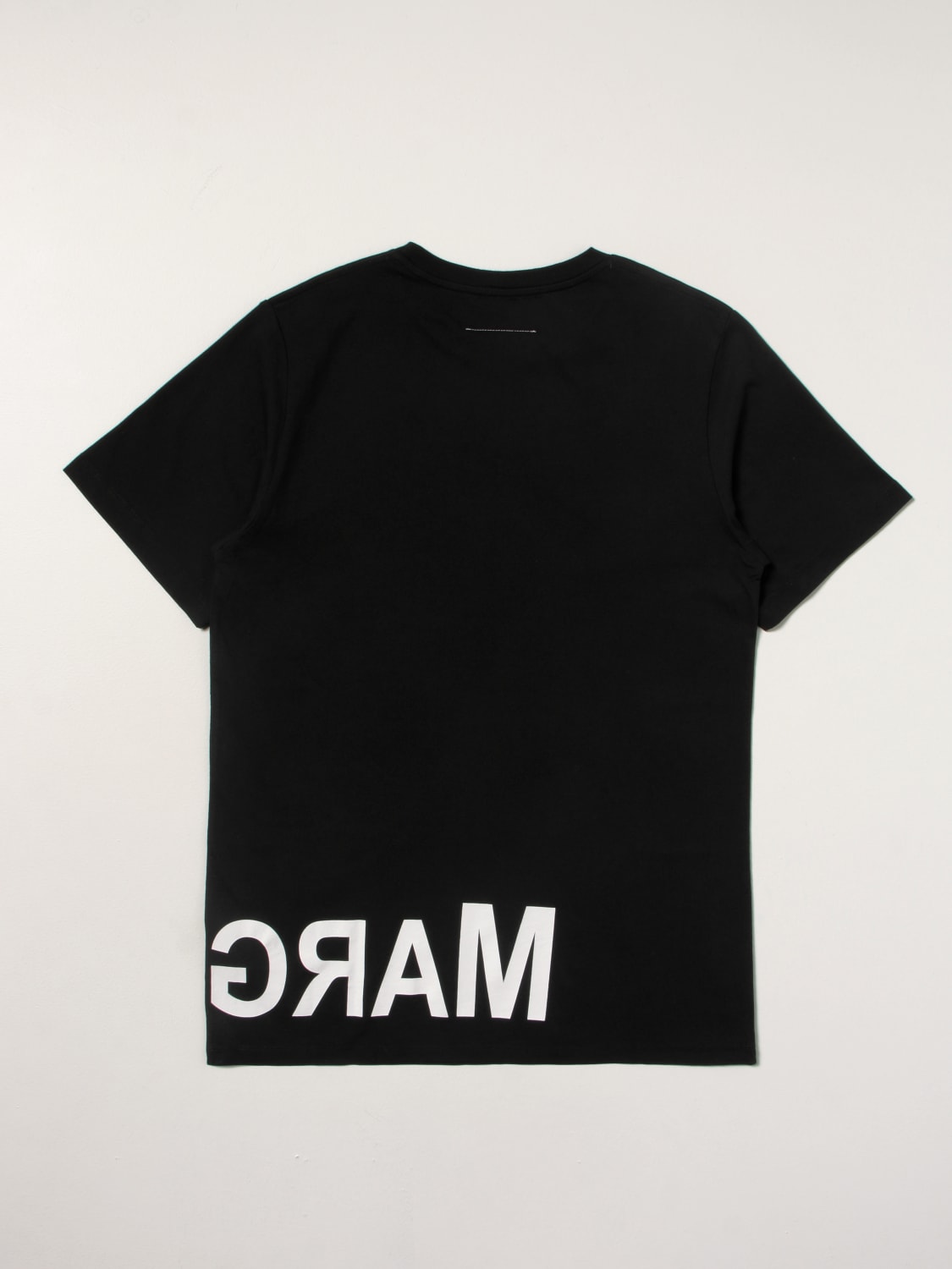 Mm6 Maison Margiela Outlet: cotton t-shirt with logo - Black | Mm6