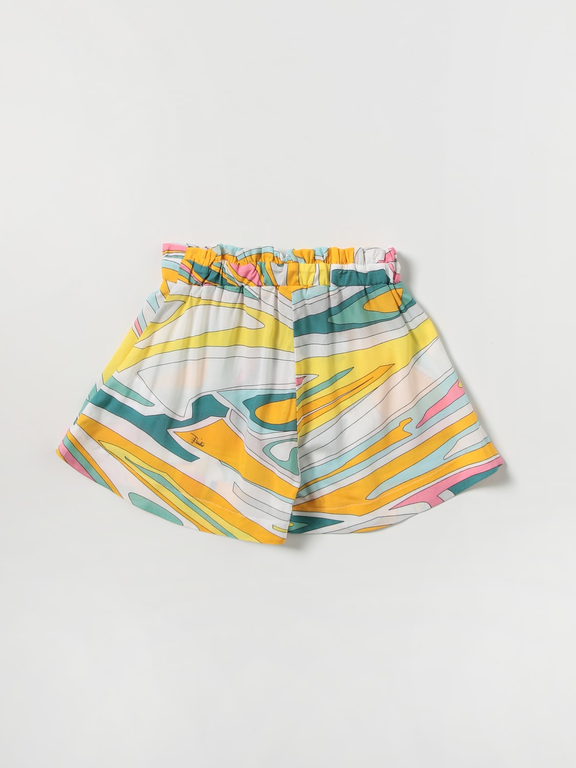 Emilio Pucci Outlet: stretch printed shorts - Yellow | Emilio Pucci ...