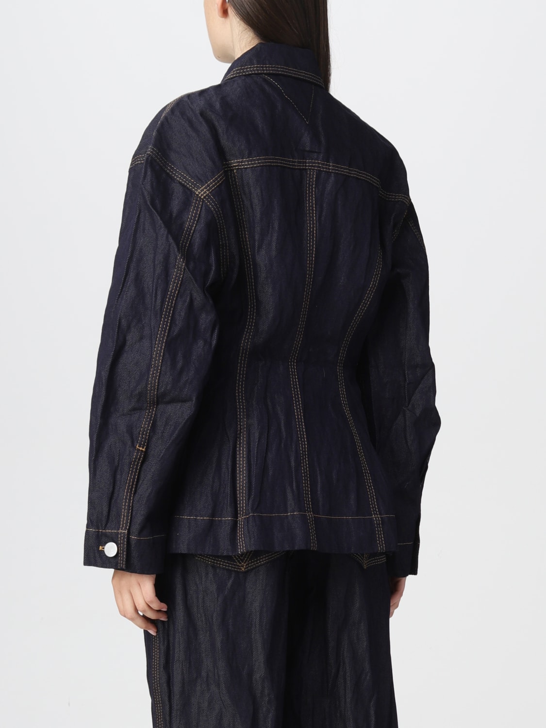 BOTTEGA VENETA: Salon 03 stitches denim jacket - Denim | Bottega