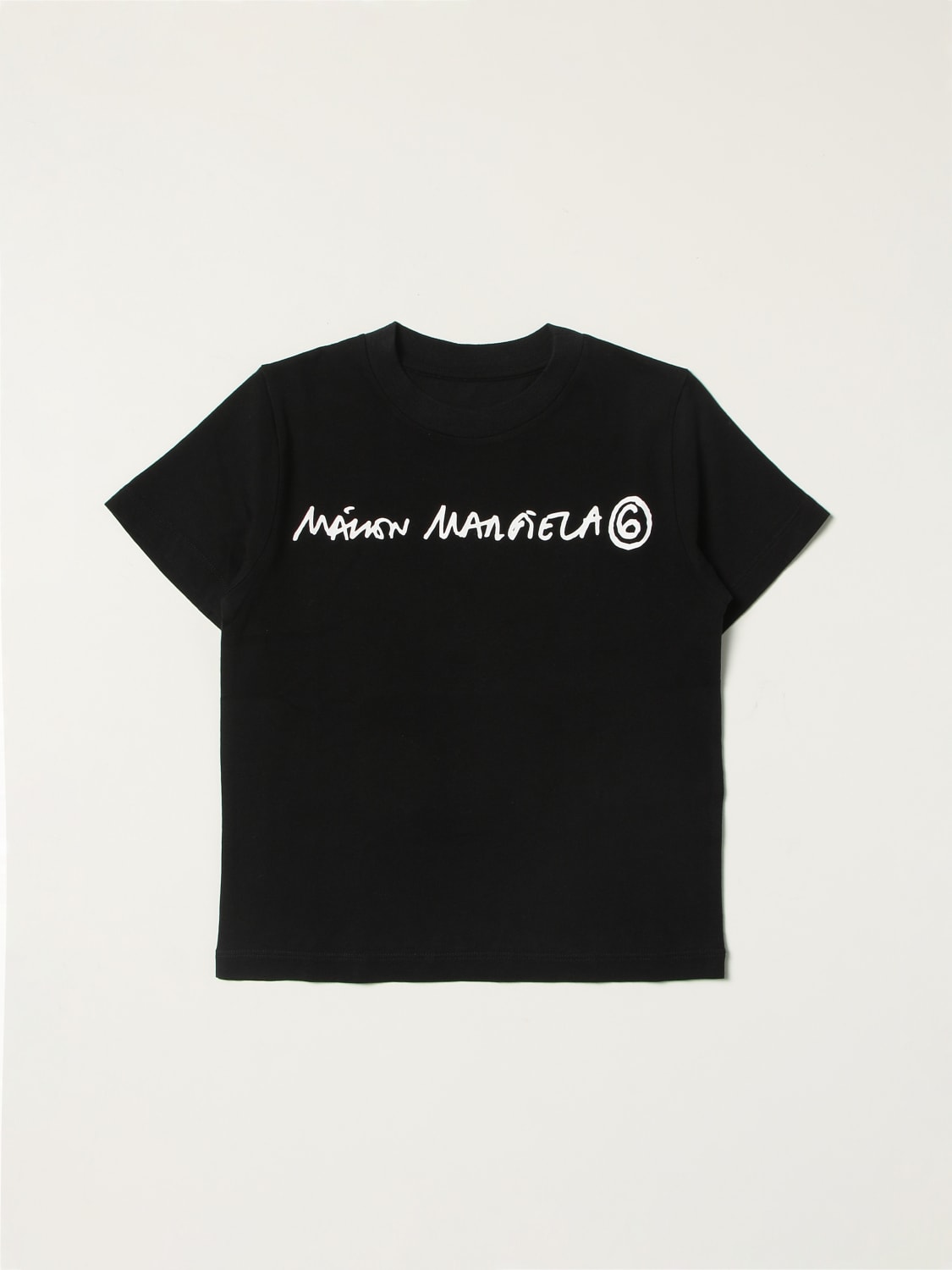 Mm6 Maison Margiela Outlet: cotton t-shirt - Black | Mm6 Maison