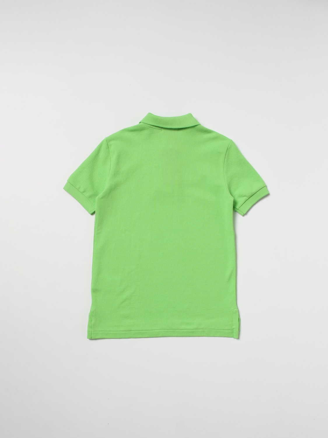 boys lime green polo