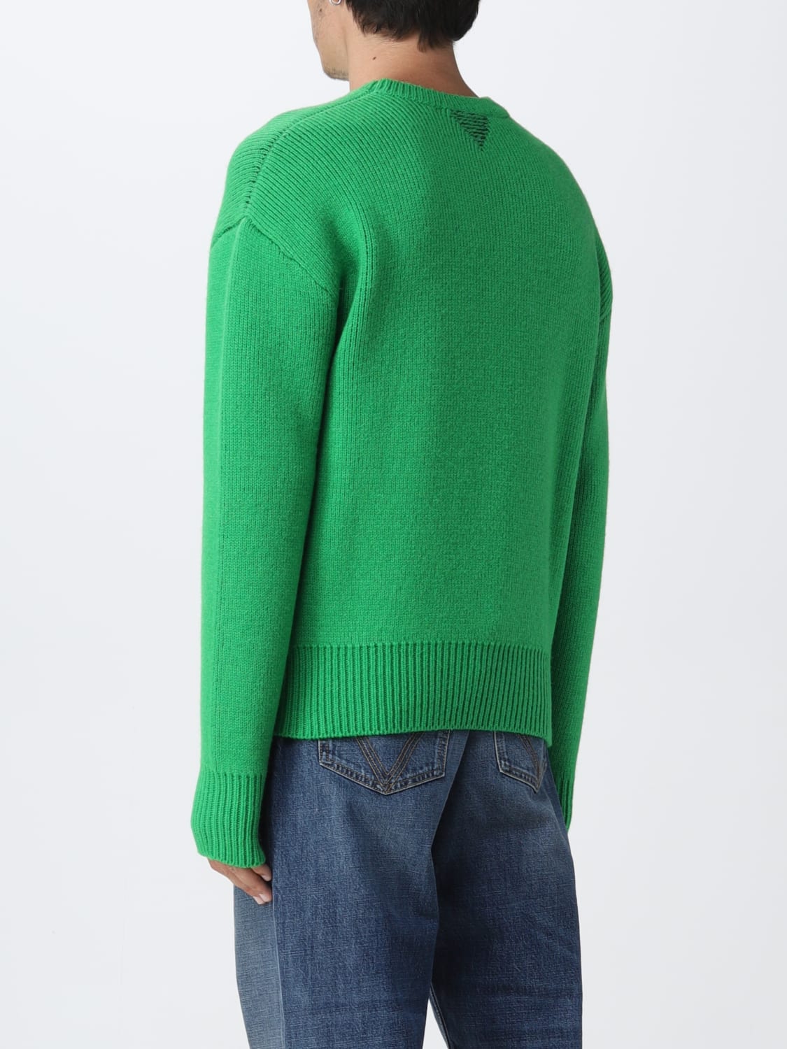 BOTTEGA VENETA: basic sweater - Green | Bottega Veneta sweater