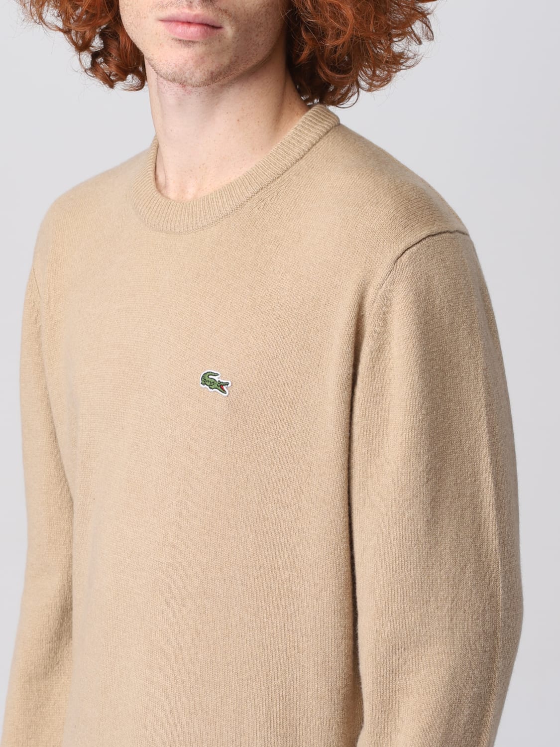 Lacoste Outlet: Pull homme - Beige
