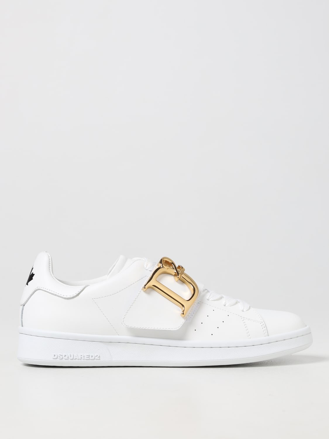 Dsquared2 Outlet: boxer sneakers in smooth leather - White