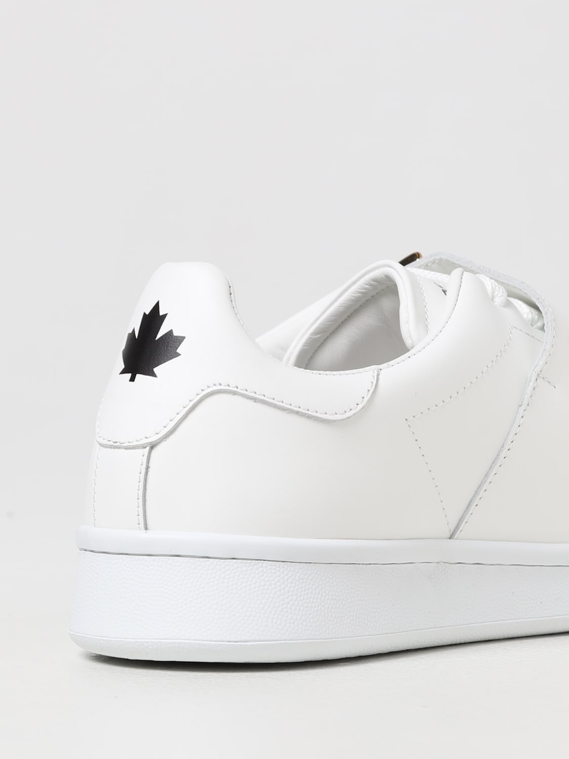 Dsquared2 Outlet: boxer sneakers in smooth leather - White