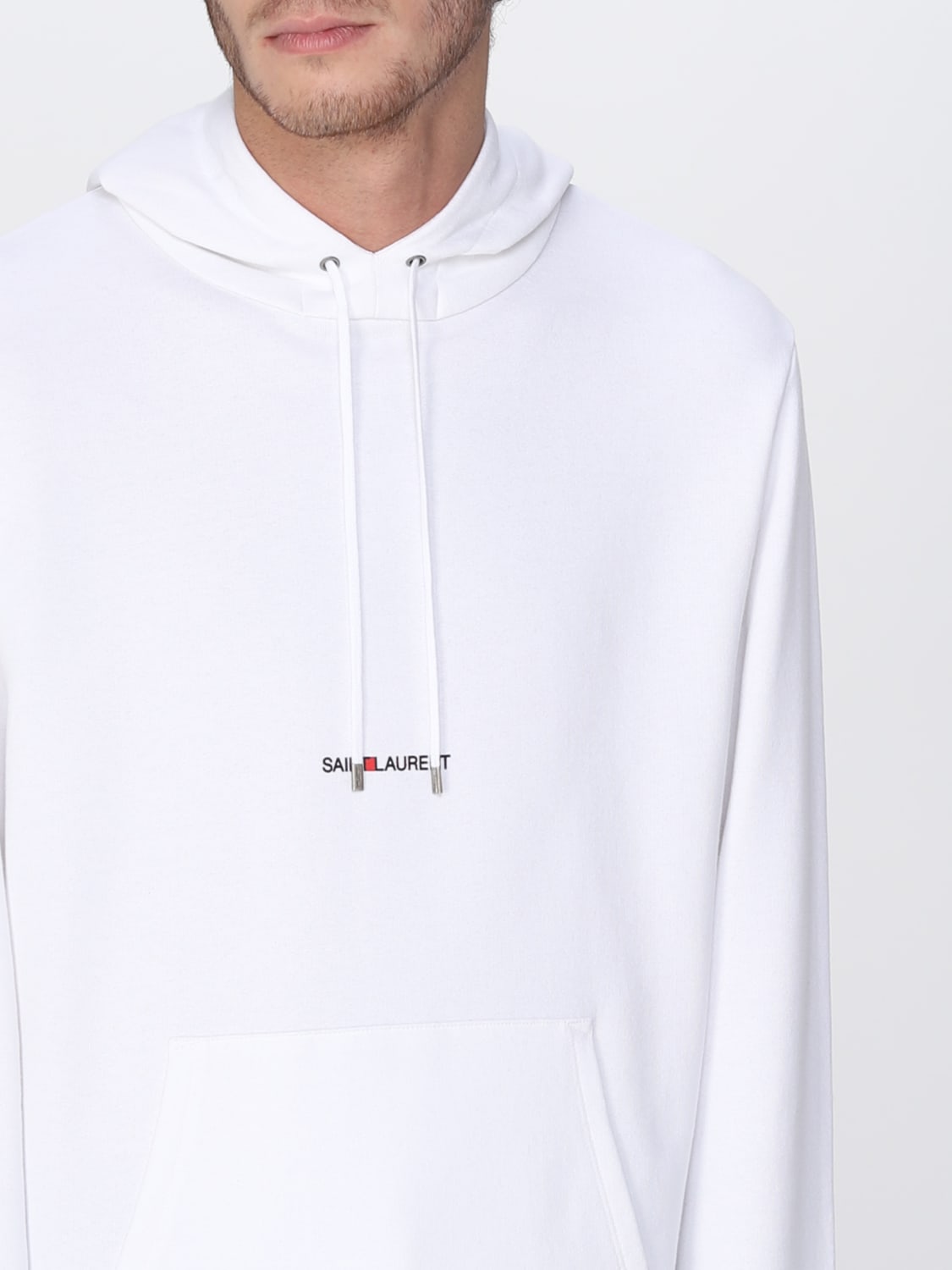 White saint laurent clearance hoodie