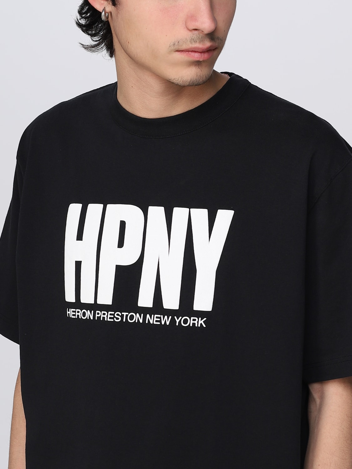 Heron Preston Outlet: t-shirt for man - Black  Heron Preston t-shirt  HMAA032C99JER005 online at