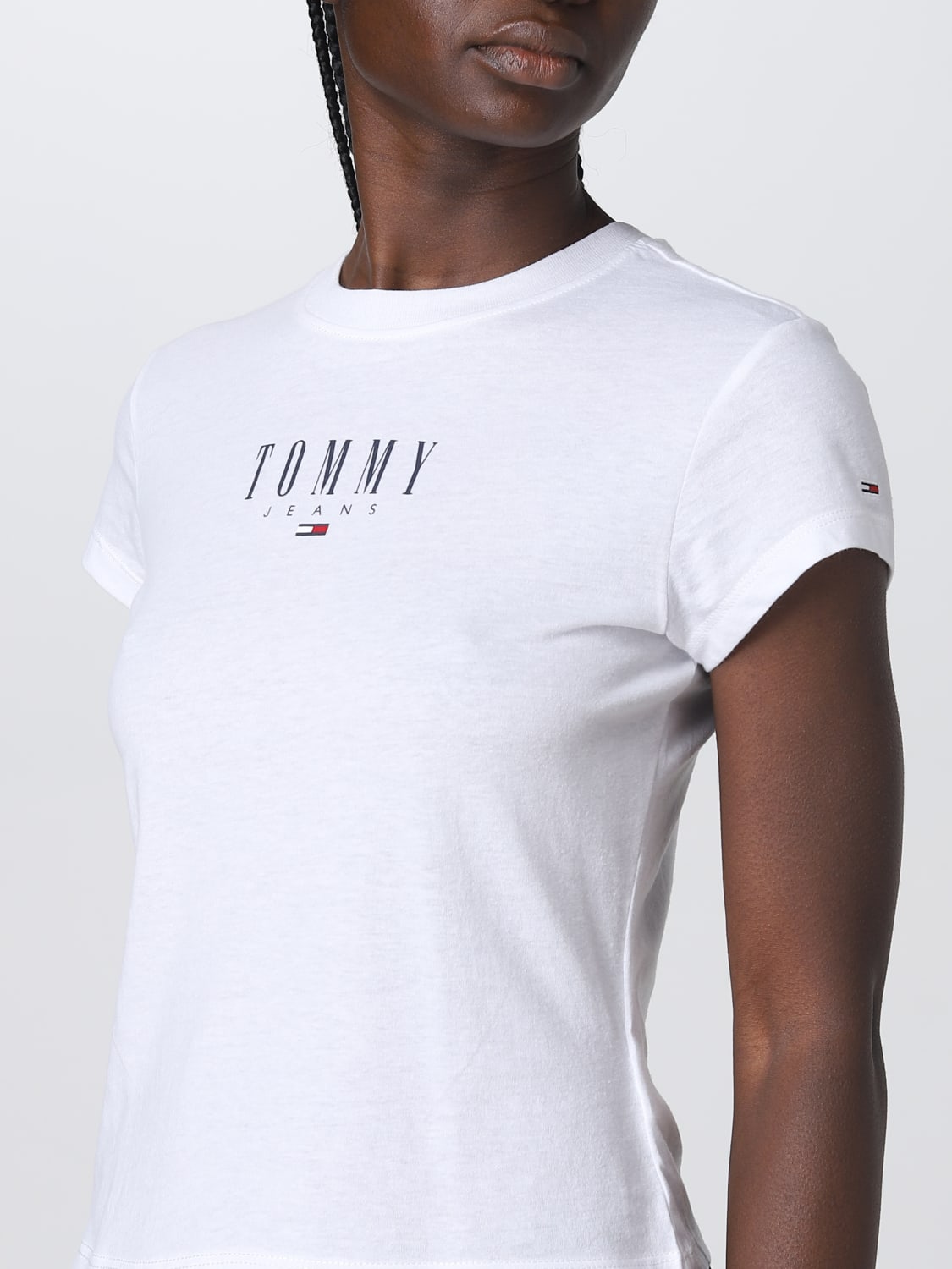TOMMY JEANS: t-shirt for woman - White | Tommy Jeans t-shirt DW0DW15749  online at